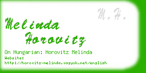 melinda horovitz business card